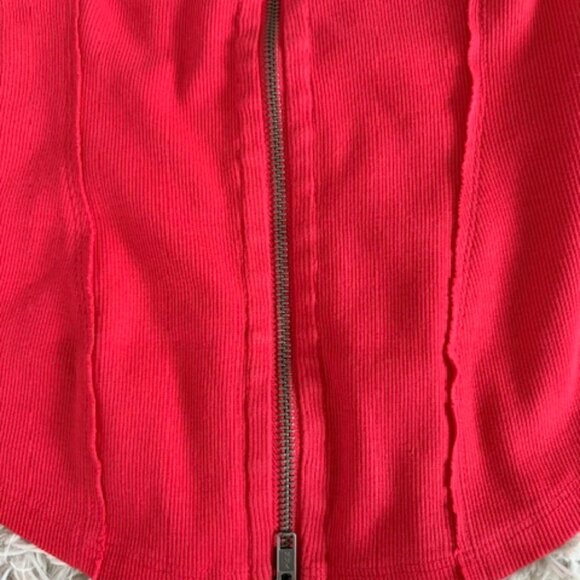 FREE PEOPLE Eye Candy Tee / Rusted Red NWT - (S) - Picture 6 of 8